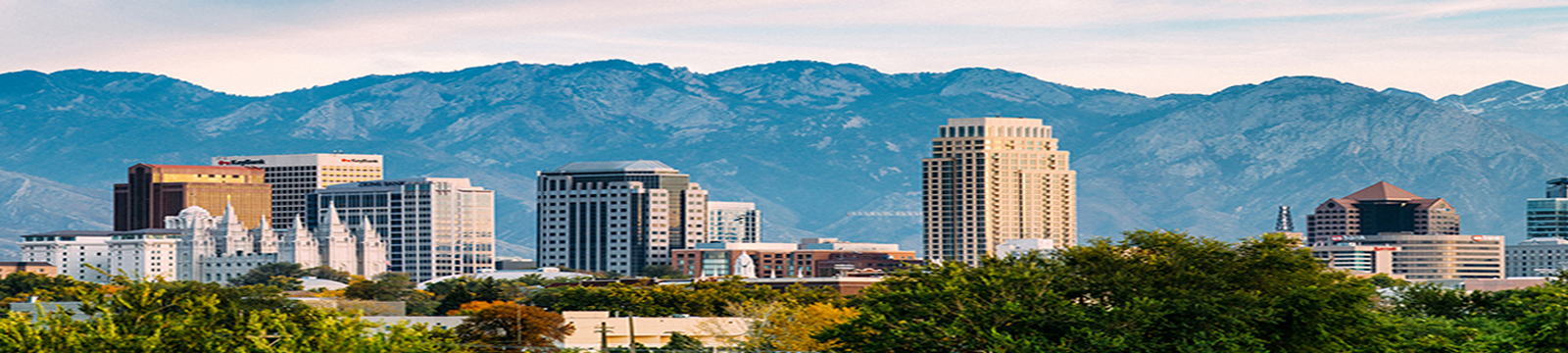 Panorama of downtown Salt Lake City, Utah